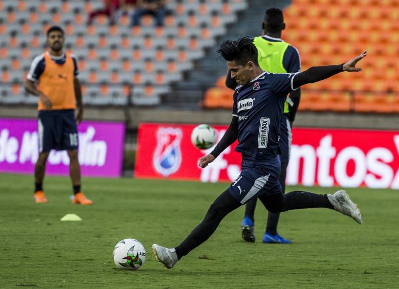 Germán Cano podría llegar mañana, en El Campín, a sus 100 goles con la camiseta del Medellín. A Millos le ha marcado 5, incluyendo un triplete en el 1-4 del Finalización 2014. FOTO jaime pérez