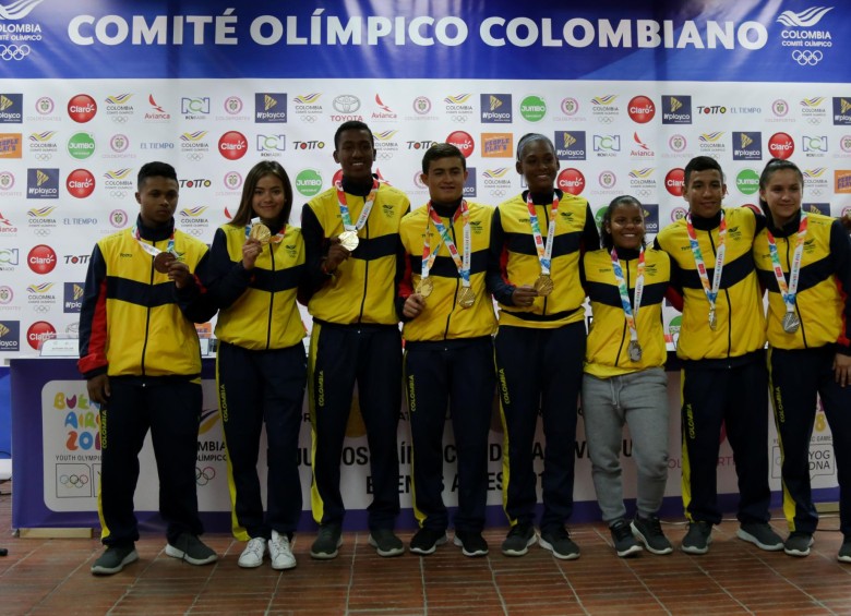 Acá, los deportistas que consiguieron la mejor participación de Colombia en unos Olímpicos de la Juventud. FOTO colprensa