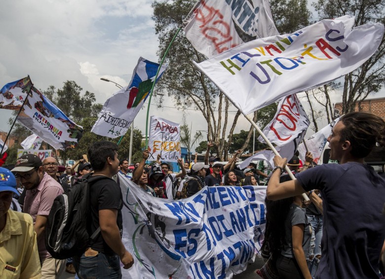 Entre noviembre y diciembre del año pasado, los estudiantes marcharon ocho veces en el país. FOTO Santiago mesa rico