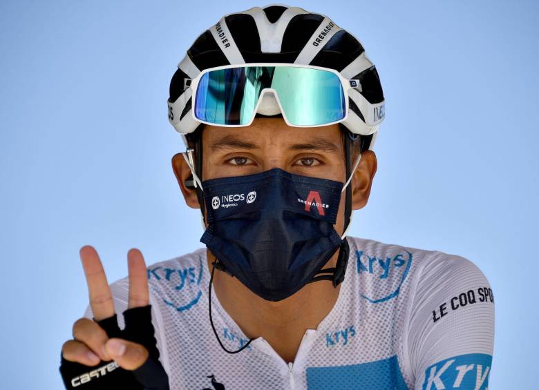 El ciclista colombiano Egan Bernal. FOTO AFP