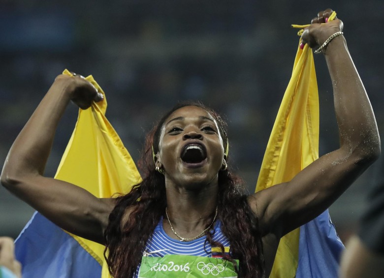 Caterine Ibargüen, ganadora de la medalla de oro en el salto triple de los Olímpicos de Río de Janeiro. FOTO COLPRENSA
