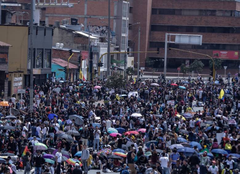 Jornadas de protestas afectaron transporte intermunicipal en Colombia. Foto: Colprensa. 