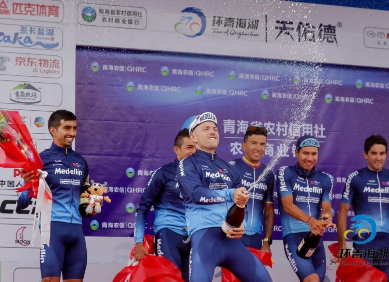 Team Medellín de ciclismo inició dominando en Tour de China