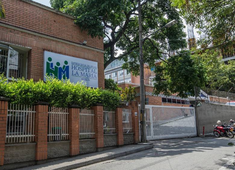 Inmediaciones del Hospital La María, ubicado en la comuna 5 de Medellín. FOTO ARCHIVO