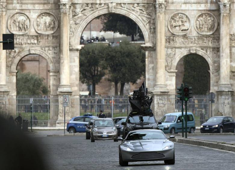 Las grabaciones ya comenzaron en Roma pero este lunes habrá una escena especial. FOTO AFP
