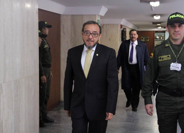 El magistrado Luis Ernesto Vargas, quien al parecer conoció la denuncia de un supuesto pago de 500 millones de pesos al magistrado Pretelt. FOTO COLPRENSA