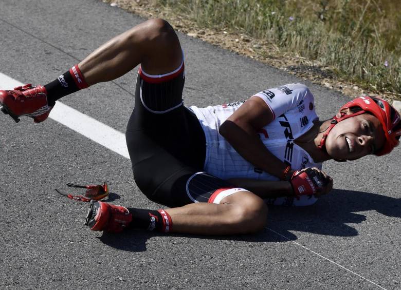 Así fue la caída de Jarlinson Pantano en el Tour de Francia