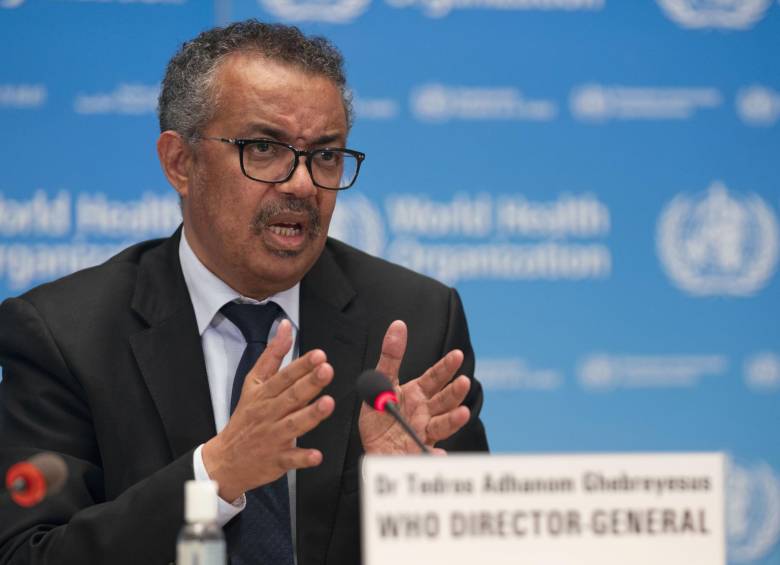 Director general de la OMS, Tedros Adhanom Ghebreyesus. FOTO AFP