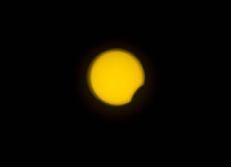 Así se vio el eclipse de sol en Medellín