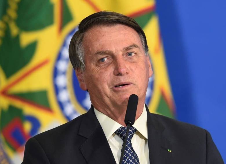 El presidente de Brasil Jair Bolsonaro de nuevo protagonizó una agresión contra periodistas. FOTO AGENCIA AFP