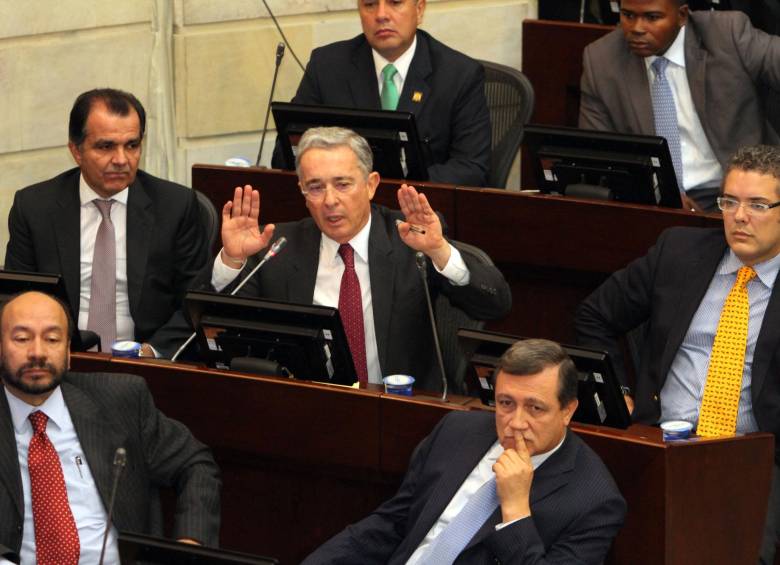 El Centro Democrático afirmó que el presidente Juan Manuel Santos ha tergiversado la información de este partido ante el mundo. FOTO COLPRENSA