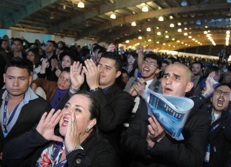 Imagen de la última convención nacional del Partido Conservador donde se definió que la colectividad tendría candidato propio. FOTO colprensa
