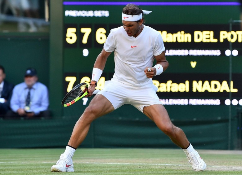Rafael Nadal va camino a su título 18 de un Grand Slam. Foto AFP