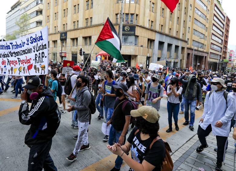 45 detenidos por alteraciones en el centro tras manifestación