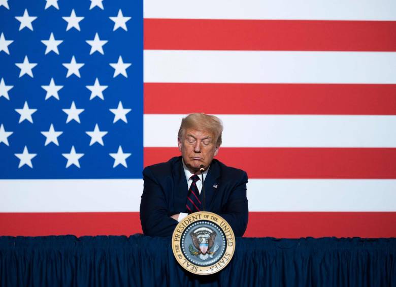 Donald Trump pidió aplazar las elecciones presidenciales de noviembre argumentando que estas no podrían hacerse de manera presencial. El mandatario desconfía del voto por correo. FOTO AFP