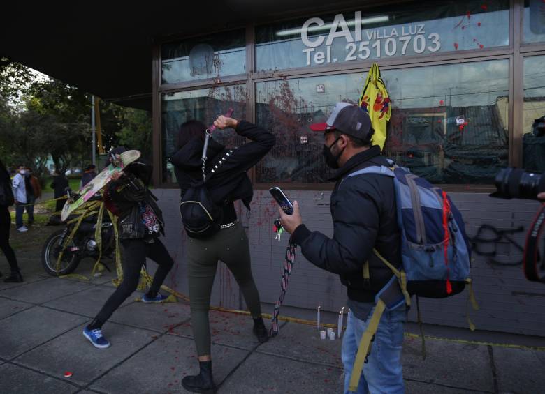 Bonilla era patrullero en el CAI Villa Luz, lugar de los hechos y foco de las protestas que se desataron en septiembre. FOTO Colprensa