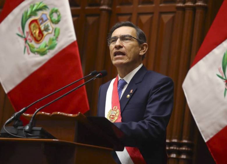 Martín Vizcarra, presidente de Perú, propone recortar su mandato y adelantar elecciones. AFP