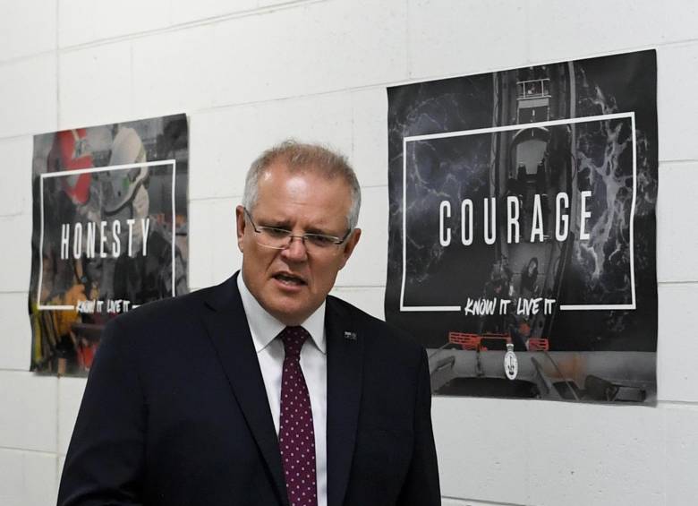 Scott Morrison, primer ministro de Australia. FOTO AFP