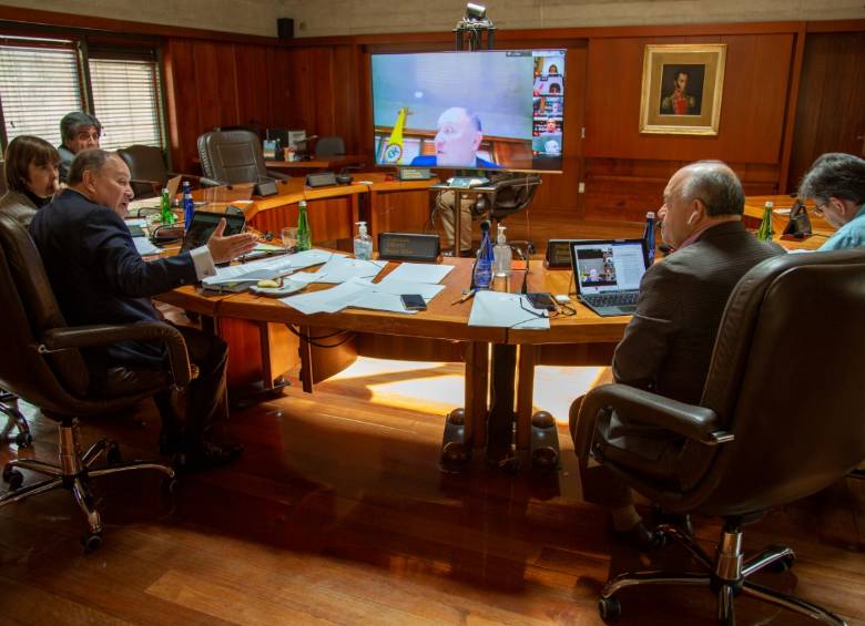 Sesión de la Corte Constitucional. FOTO Colprensa