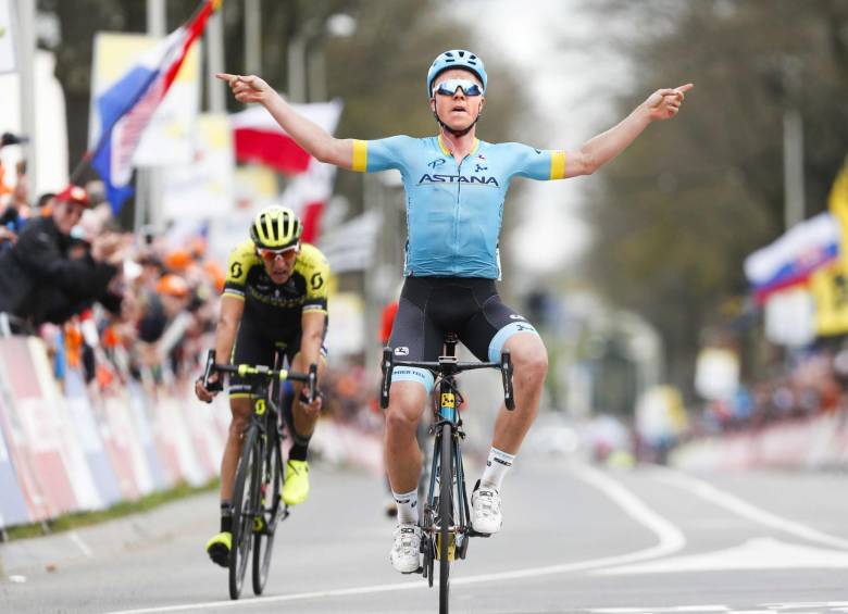 Michael Valgren logró su segundo triunfo de la temporada, el anterior fue el Omloop Het Nieuwsblad. FOTO EFE
