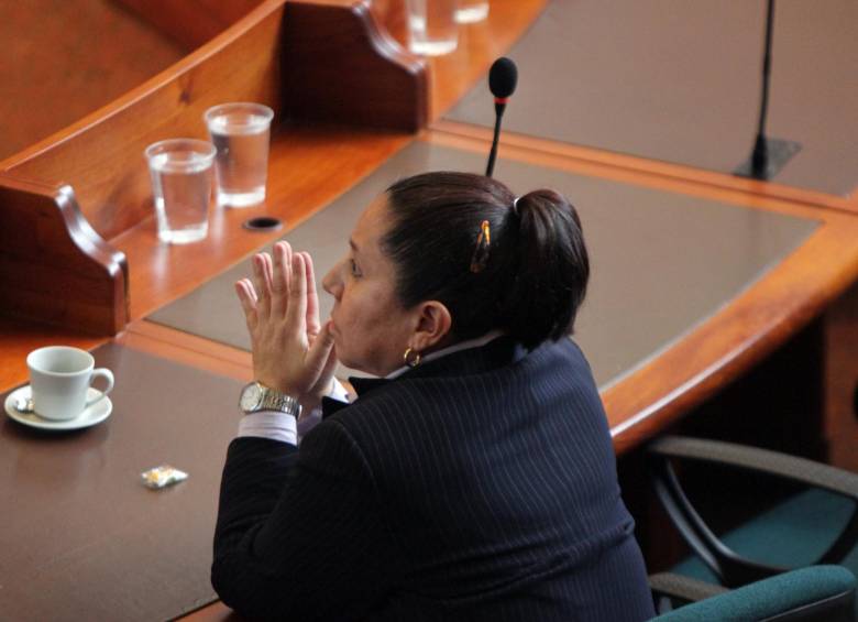 La Sala Penal de la Corte Suprema de Justicia está reunida para leer el fallo en el proceso que se le sigue a la exdirectora del DAS, María del Pilar Hurtado, y al ex secretario General de la Presidencia, Bernardo Moreno. FOTO COLPRENSA