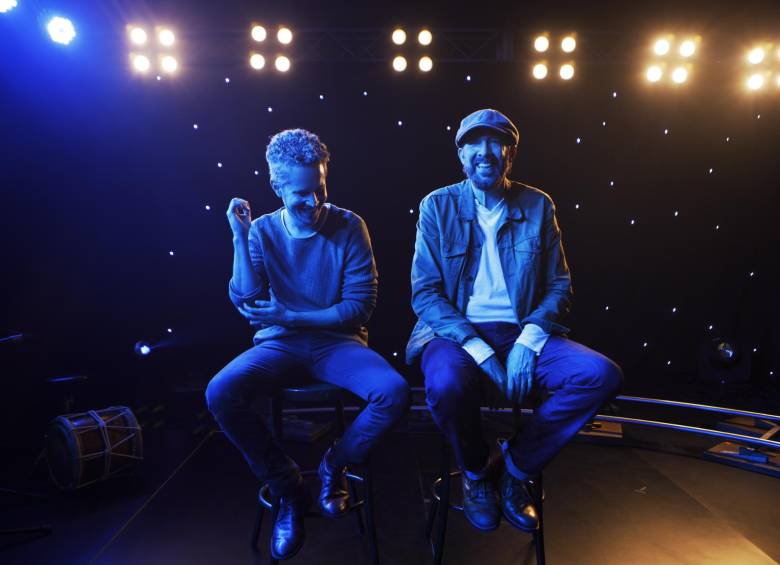 Es la primera vez que Vicente García y Juan Luis Guerra graban una composición juntos. Cortesía: Sony Music.