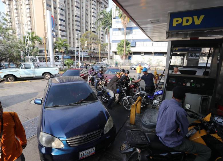Esta mañana, las gasolineras de Caracas permanecían cerradas. FOTO EFE.