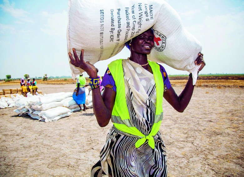 Sudán del Sur, además de los problemas políticos, económicos y sociales, se ha convertido en uno de los lugares más peligrosos del mundo para los trabajadores humanitarios. 95 de los mismos han muerto en actividad desde diciembre de 2003. FOTO AFP