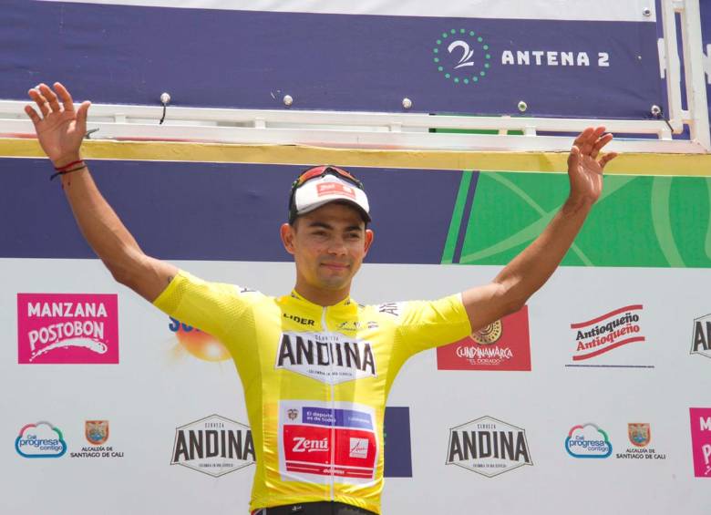 Colón, primer líder del Clásico. Hoy, 139 km, entre Medellín y Bello, pasando por Donmatías y Santa Rosa. FOTO CORTESÍA DIEGO SINISTERRA