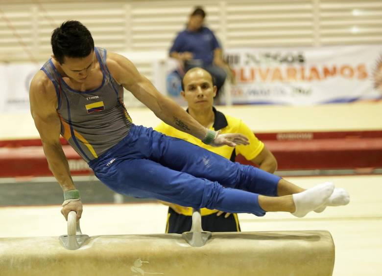 Jossimar Calvo, gimnasta colombiano y carta del país para medalla de oro en los Juegos Centroamericanos del Caribe Barranquilla 2018. FOTO ARCHIVO COLPRENSA