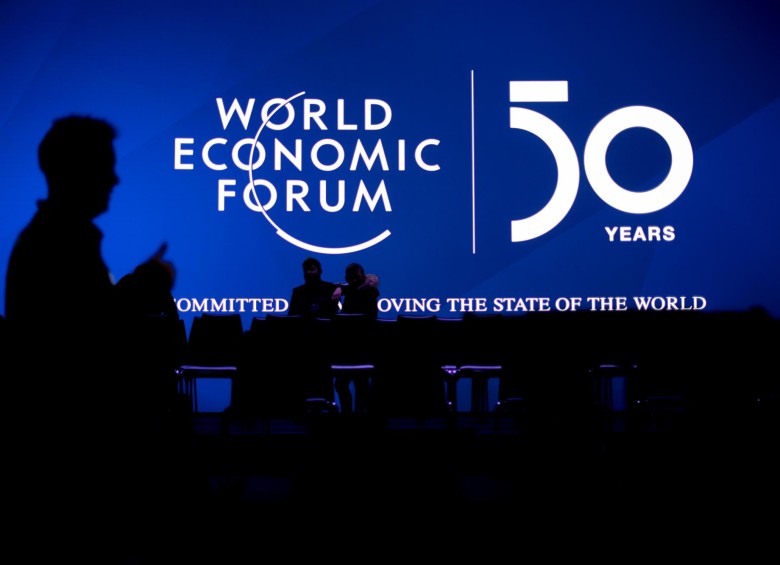 Para esta edición, el Foro Económico Mundial priorizó siete temáticas entre las que se destacan el futuro del trabajo, cómo salvar el planeta y economías más justas para el mundo. FOTO EFE