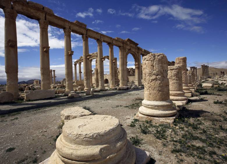 La ciudad antigua de Palmira fue declarada Patrimonio de la Humanidad por la Unesco en el año 1980. Su historia remonta a milenios antes de Cristo y a distintas culturas de la antigüedad. FOTO afp