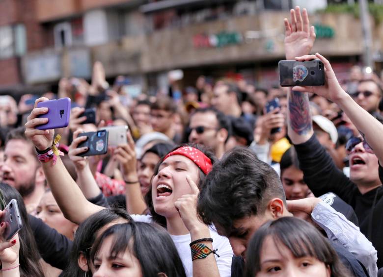 Concierto un Canto por Colombia en el parque de los hippies en Bogotá. FOTO COLPRENSA