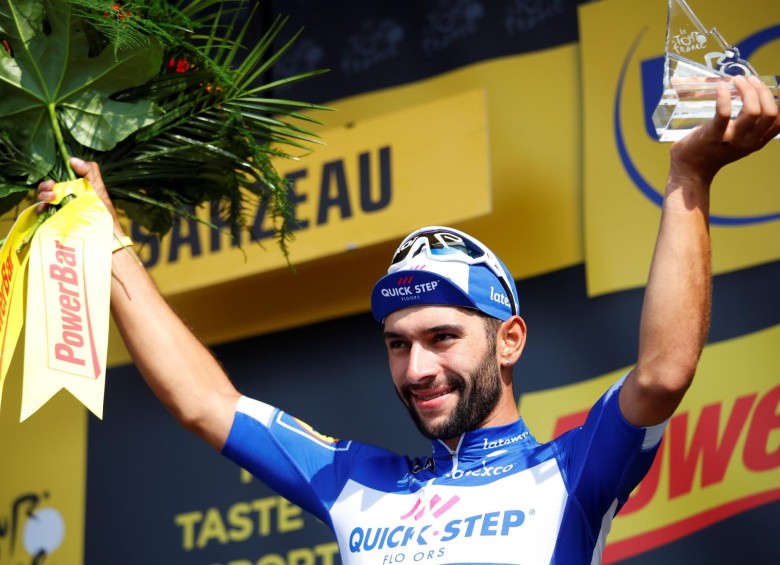 Fernando Gaviria ganó su segunda etapa en el Tour de Francia. FOTO EFE