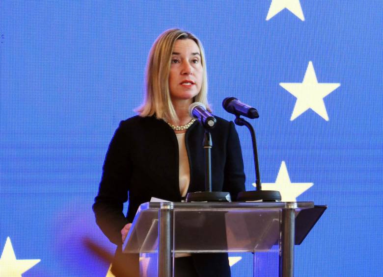 Jefe de la diplomacia europea Federica Mogherini. FOTO: AFP