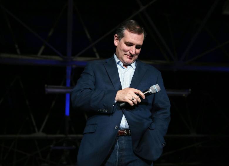 Ted Cruz perdió en las elecciones primarias del estado de Indiana ante Donald Trump. FOTO AFP