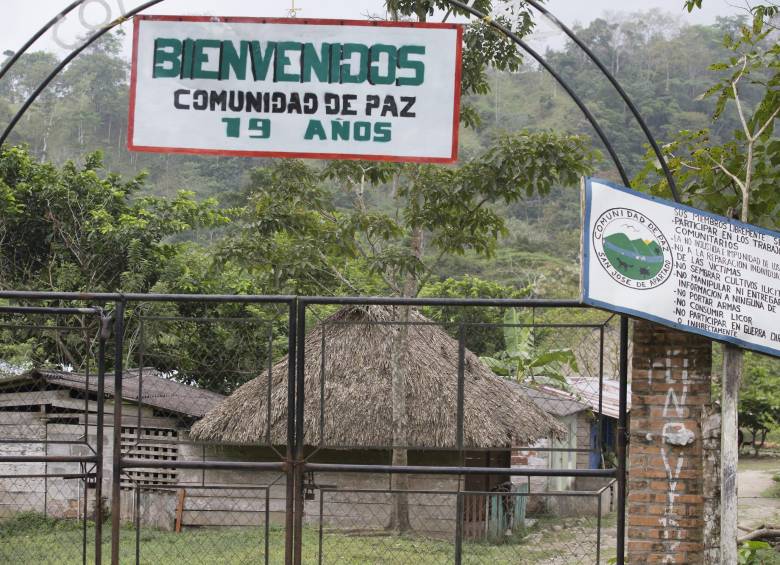 Líderes de la Comunidad de Paz de San José de Apartadó han denunciado presencia de grupos armados. FOTO JUAN ANTONIO SÁNCHEZ