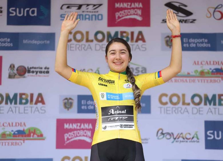 Carolina Vargas, otro talento de Antioquia. FOTO FEDECICLISMO