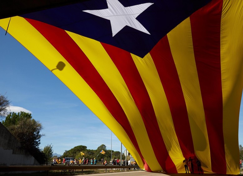 Bandera de Cataluña. FOTO EFE