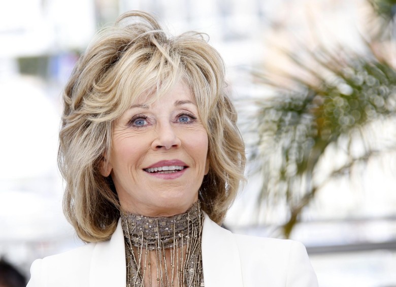Estas son las imágenes más recientes de Jane Fonda en Cannes. FOTO AFP