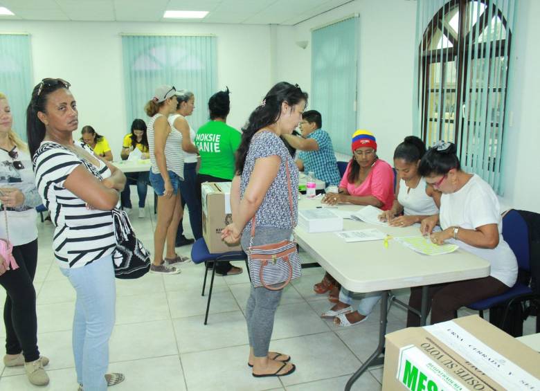 Votaciones en el exterior. FOTO CORTESÍA CANCILLERÍA