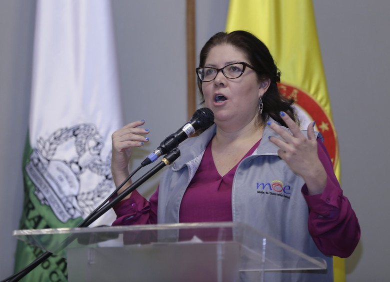 Alejandra Barrios Cabrera, directora Nacional de la MOE. FOTO Colprensa 