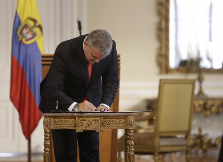 El presidente, Iván Duque Márquez, firmó la extradición. FOTO: Colprensa