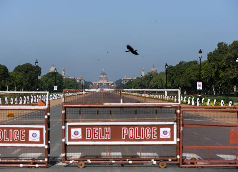 New Delhi, India, después de que el Gobierno decretara la cuarentena nacional para frenar el virus. FOTO AFP