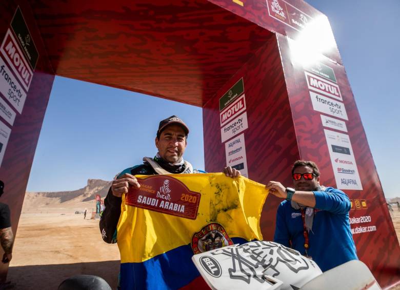 Además de Nicolás, Colombia estuvo representado en el Dakar por los pilotos Giordano Pacheco (moto) y Antonio Marmolejo (buggys), los dos también finalizaron la prueba en Arabia Saudita. FOTO Cortesía Nicolás Robledo