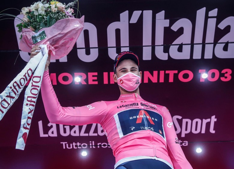 Filippo Ganna triunfó en la primera etapa del Giro de Italia. FOTO AFP