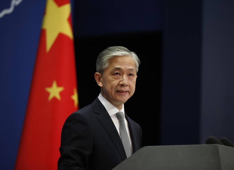 Wang Wenbin, portavoz del Ministerio de Asuntos Exteriores chino. FOTO EFE