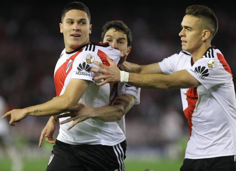 Juan Fernando Quintero en River Plate. Foto: EFE