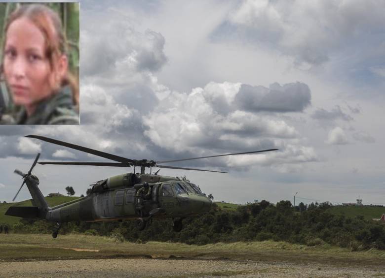 Captura de Yuri Viviana Calvo, alias Nataly, cabecilla del Eln en Antioquia. Foto: Cortesía. 