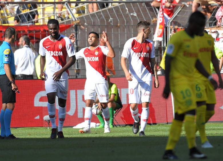 Falcao anotó a los 83 minutos del partido su primer gol en la Liga de Francia en la temporada 2018/19. FOTO AFP